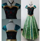 Frozen Anna Coronation Costume Cosplay Outfit Embroider High Quality