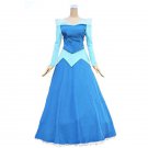 Sleeping Beauty Princess Aurora Blue Costume Cosplay Dress