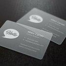 Personalized Free Design  Custom Printing Transparent Plastic Business cards
