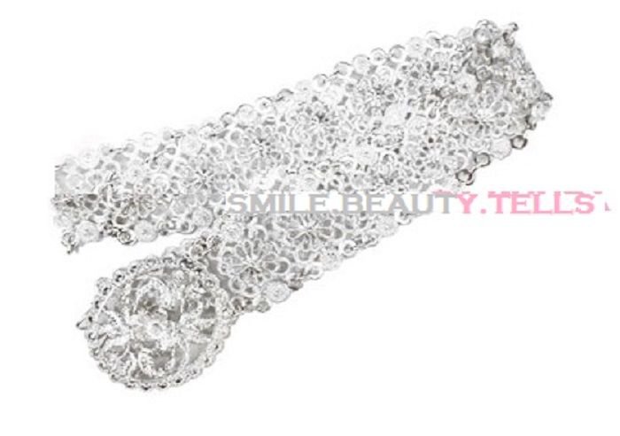 Siver Tone BELT  Crystal Nickel-Free Wedding Prom Fancy Party
