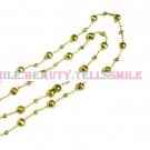 Gold Color Sparkeling Shiny Double Wrap Necklace, Long Necklace, Prom Party