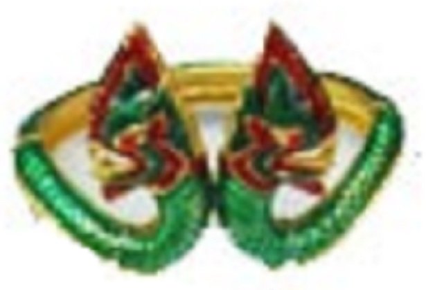 Green Color Naga Dragon Bangle Bracelet Two Twin Heads
