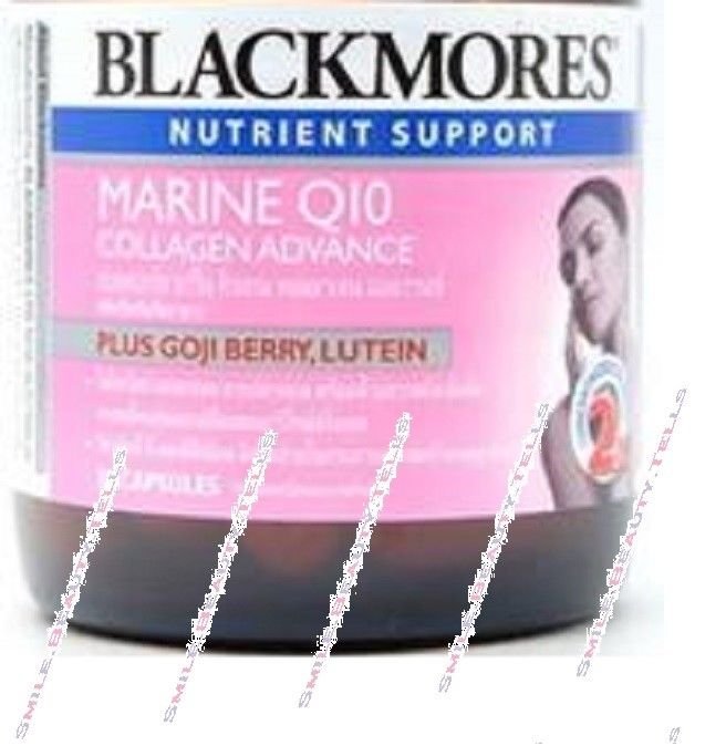 Blackmores Marine Collagen Q10 Plus Goji Berry and Lutein 30 Capsules.