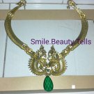Green Color Naga Chief Dragon Necklace Green Gem Necklace+ Pendant(faux) Metal