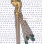 Gold Color Hair Pin Dragon,Round Shape  Wedding Prom Fancy Party
