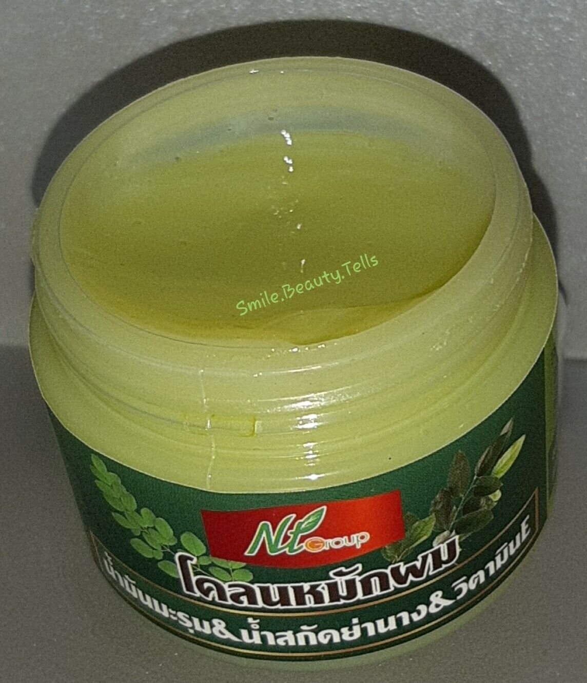 Moringa Oil+Tiliacora triandra Leaf Hair Treatment. Anti HairLoss Dandruff 100g.