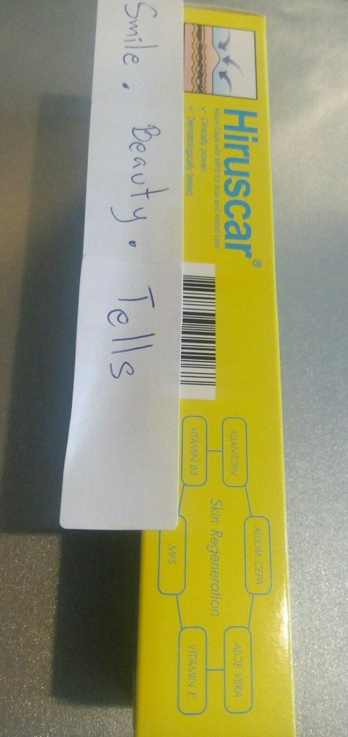 Hiruscar Allium Cepa MPS Scar, Dark Spot ,Keloid Care. Mucopolysaccharide. 7g.