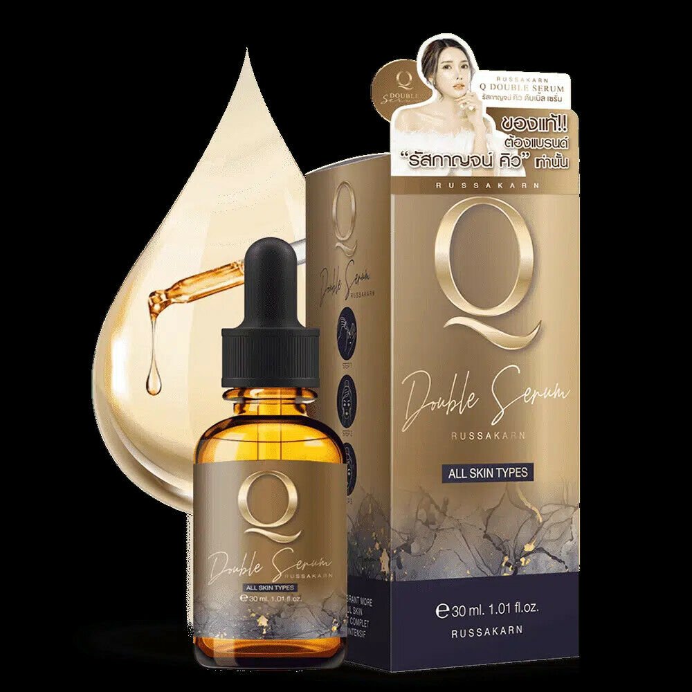 Q Double Serum 30g.With Horse Placenta. Reduce Wrinkle, blemish, Dark Spots,