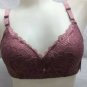 Lace Floral Wired Bra. Straps(Adjustable)Push Up. Size 32, 34, 36,
