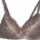 Lace Floral Wired Bra. Straps(Adjustable)Push Up. Size 32/70, 34/75, 36/80,