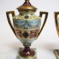 Exceptional Pr Royal Vienna ca1800 Miniature Mantle Vases Urns Hand Painted