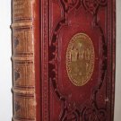 JOHN BUNYAN Pilgrims Progress 1865 Beautiful Maroon Prize Binding Full Calf