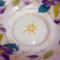 Extraordinary 12" Furled Edge Moser Glass Bridal Basket ca1900 Hand Decorated