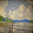 PAUL HENRY (1877-1958) Rare Lithograph ca1920 Ireland Connemara?