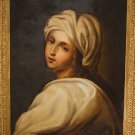 Beatrice De Cenci Oil Canvas ca1850 by Antoine Falardeau Canadian Listed Artist