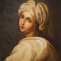 Beatrice De Cenci Oil Canvas ca1850 by Antoine Falardeau Canadian Listed Artist
