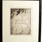Arthur Bowen Davies (1862-1928) Original Signed Aquatint Nude