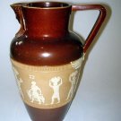 Rare Doulton Lambeth Tan Egyptian Style Earthenware Jug ca1920