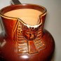Rare Doulton Lambeth Tan Egyptian Style Earthenware Jug ca1920