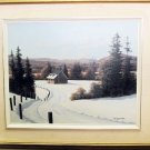 Superb Oil Painting Bill Saunders Winter Scene Ottawa Valley Listed Canadian