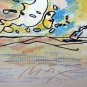 Peter Max (1937 - ) Lithograph & Gouache Study Sailing Hand Signed & Dated 1980