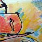 Peter Max (1937 - ) Lithograph & Gouache Study Sailing Hand Signed & Dated 1980