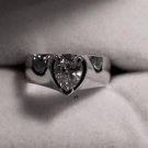 Beautiful 14kt White Gold Solitaire Ring VS2 .81ct Pear Shape Size 5.5