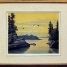 Superb Oil Painting Bill Saunders British Columbia Seascape Listed Canadian