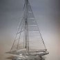 Waterford 7.5" Glass Sailing Ship Beautiful