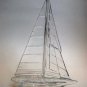 Waterford 7.5" Glass Sailing Ship Beautiful