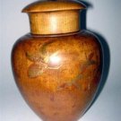 Superb Japanese Box Wood Tea Caddy ca1880 Decorated