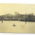 Vancouver BC ca1890 Original Panorama Photograph Harbor Skyline Ships 10" x 3"