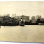 Vancouver BC ca1890 Original Panorama Photograph Harbor Skyline Ships 10" x 3"