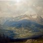 Huge 36" x 27" 1950's Litho by Max Vogt German Alps Tyrol Must See!