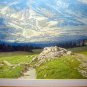Huge 36" x 27" 1950's Litho by Max Vogt German Alps Tyrol Must See!