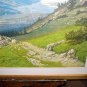 Huge 36" x 27" 1950's Litho by Max Vogt German Alps Tyrol Must See!
