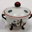 Beautiful Victorian Staffordshire Etruscan Three Footed Pot