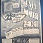 MACLEODS 2 x Copies Catalog 1940 /1941 Canada Sears