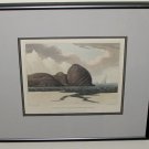 Rare Framed 1819 Engraving Captain Ross Arctic Canada Baffin