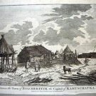 Original Hogg Capt Cook Engrav Kamashatka Siberia 1790