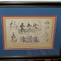 Set 5 x Cruikshank ca1834 Beautifully Framed Original Engravings My Sketch Book