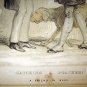 Original 1845 Political Cartoon by John Doyle HB Catching A Poachee No 828