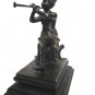 Art Deco ca1920 Bronze Figurine Trumpet Player Coombes & Son Rangoon Burma