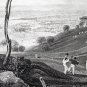 Original 1870 Engraving Turner & Cook Devonport Plymouth UK 15" x 11"
