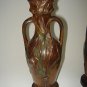 Superb Pair Signed Art Noveau Matching Patinated Spelter Vases ca1920 by G. Des