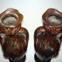 Superb Pair Signed Art Noveau Matching Patinated Spelter Vases ca1920 by G. Des