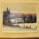 Superb Oil Painting Bill Saunders Ottawa Valley Winterscape Listed Canadian