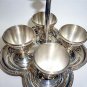 Rare Elkington Silver Plate 4 x Egg Cup Set With Holder ca1888 vgc