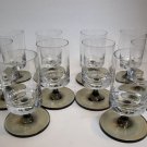 11 x Georg Jensen Design Rosenthal 1960's 5" Smoke Wine Glass
