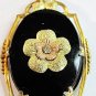 Exceptional Victorian c1890 Mourning Pendant 14kt Onyx & Diamond